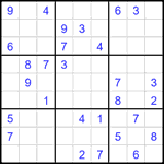Судоку 9х9 #2194 средний