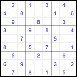 Судоку 9х9 #2196 средний
