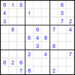 Судоку 9х9 #2201 средний