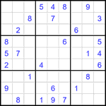 Судоку 9х9 #2205 средний