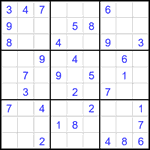 Судоку 9х9 #2206 средний