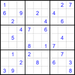 Судоку 9х9 #2207 средний