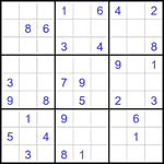 Судоку 9х9 #2212 средний