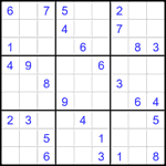 Судоку 9х9 #2214 средний