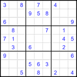 Судоку 9х9 #2216 средний