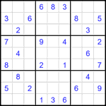 Судоку 9х9 #2218 средний