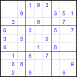Судоку 9х9 #2219 средний