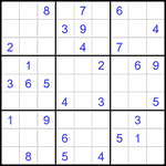 Судоку 9х9 #2221 средний