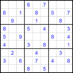 Судоку 9х9 #2222 средний