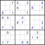 Судоку 9х9 #2228 средний