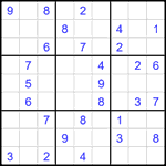 Судоку 9х9 #2230 средний