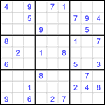 Судоку 9х9 #2233 средний