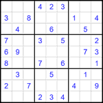 Судоку 9х9 #2240 средний