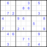 Судоку 9х9 #2195 трудный