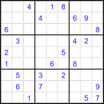 Судоку 9х9 #2209 трудный