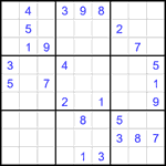 Судоку 9х9 #2210 трудный