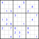 Судоку 9х9 #2211 трудный