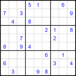 Судоку 9х9 #2212 трудный