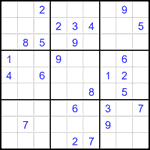 Судоку 9х9 #2213 трудный