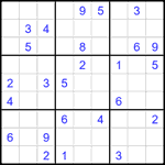Судоку 9х9 #2215 трудный