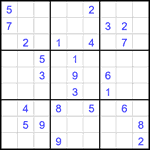 Судоку 9х9 #2216 трудный