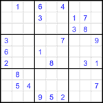 Судоку 9х9 #2217 трудный