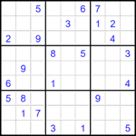 Судоку 9х9 #2219 трудный