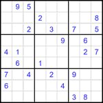 Судоку 9х9 #2222 трудный