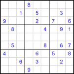 Судоку 9х9 #2226 трудный