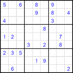 Судоку 9х9 #2228 трудный