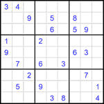 Судоку 9х9 #2177 очень трудный