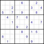 Судоку 9х9 #2178 очень трудный