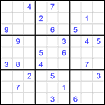 Судоку 9х9 #2183 очень трудный