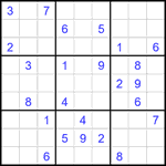 Судоку 9х9 #2184 очень трудный