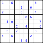 Судоку 9х9 #2185 очень трудный