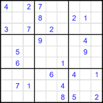 Судоку 9х9 #2186 очень трудный