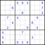 Судоку 9х9 #2192 очень трудный
