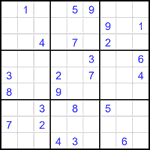 Судоку 9х9 #2194 очень трудный