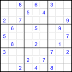 Судоку 9х9 #2199 очень трудный