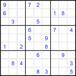 Судоку 9х9 #2204 очень трудный