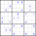 Судоку 9х9 #2209 очень трудный