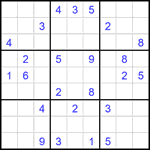 Судоку 9х9 #2210 очень трудный