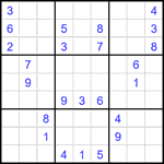 Судоку 9х9 #2212 очень трудный