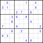 Судоку 9х9 #2217 очень трудный