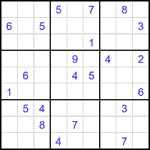 Судоку 9х9 #2218 очень трудный