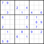 Судоку 9х9 #2219 очень трудный