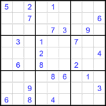 Судоку 9х9 #2222 очень трудный