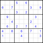 Судоку 9х9 #2223 очень трудный