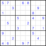 Судоку 9х9 #2225 очень трудный