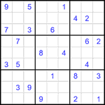 Судоку 9х9 #2228 очень трудный